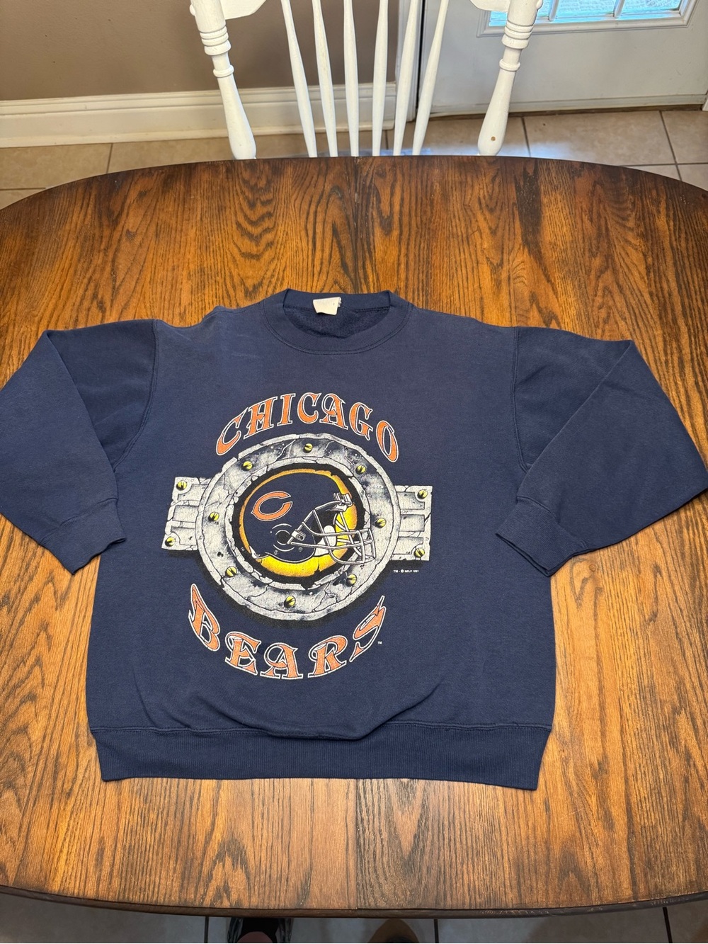 Chicago Bears Vintage 90s Crewneck Sweatshirt NFL Graphic, Size L